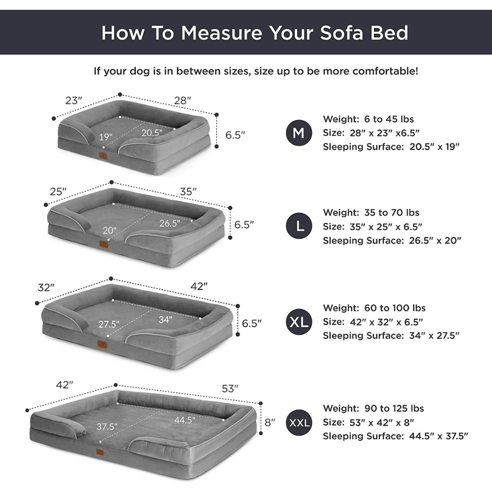Bedsure Bolster Couch Sizes